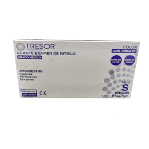 GUANTE NITRILO TRESOR TALLA L CAJA 100 UN